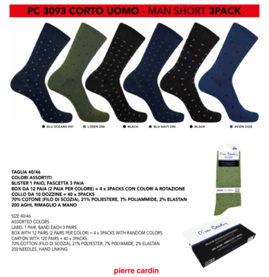 CALZINO CORTO UOMO PC3093 Tellini S.r.l. Ingrosso Abbigliamento